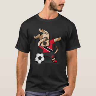 T-shirt Chien qui Dabbing Maillot de Football de Trinité-e