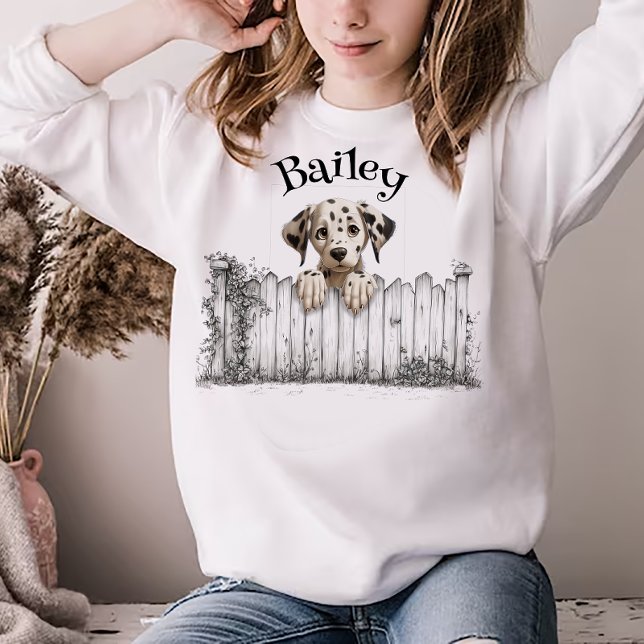 T-shirt Chien qui regarde Personnalisable (Créateur téléchargé)