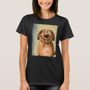 T-shirt Chien qui sort la langue chien dégoûtant