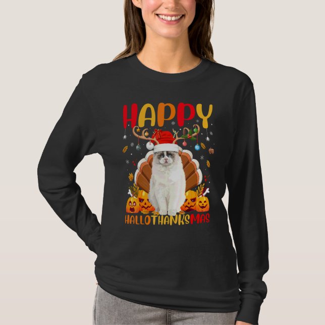 T-shirt Chien Ragdoll  Ragdoll Heureux Hellothanksmas (Devant)
