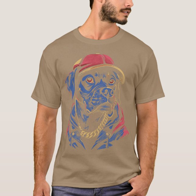 T-shirt Chien Rapper (Devant)