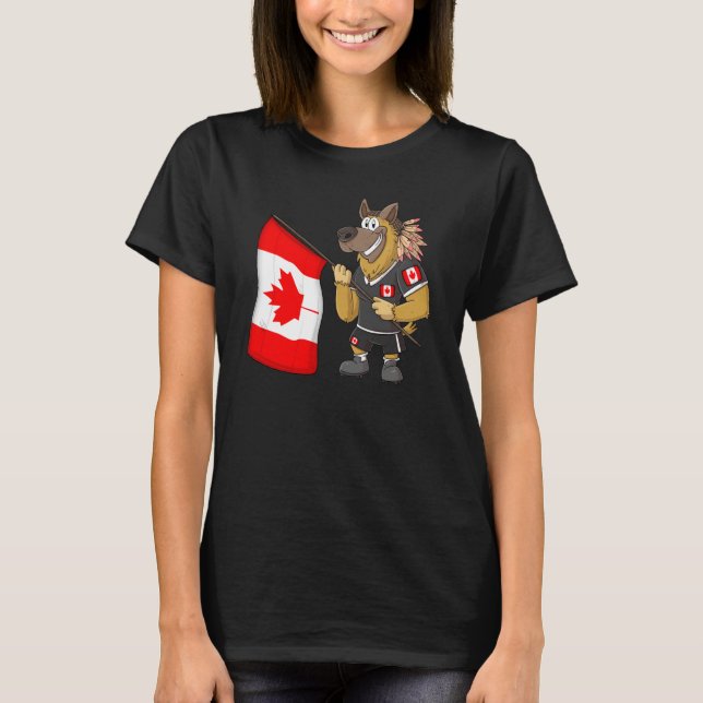 T-shirt Chien Rasta du Canada (Devant)