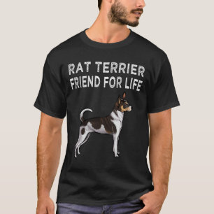 T-shirt Chien Rat Terrier Ami Pour Vie Amitié Chien