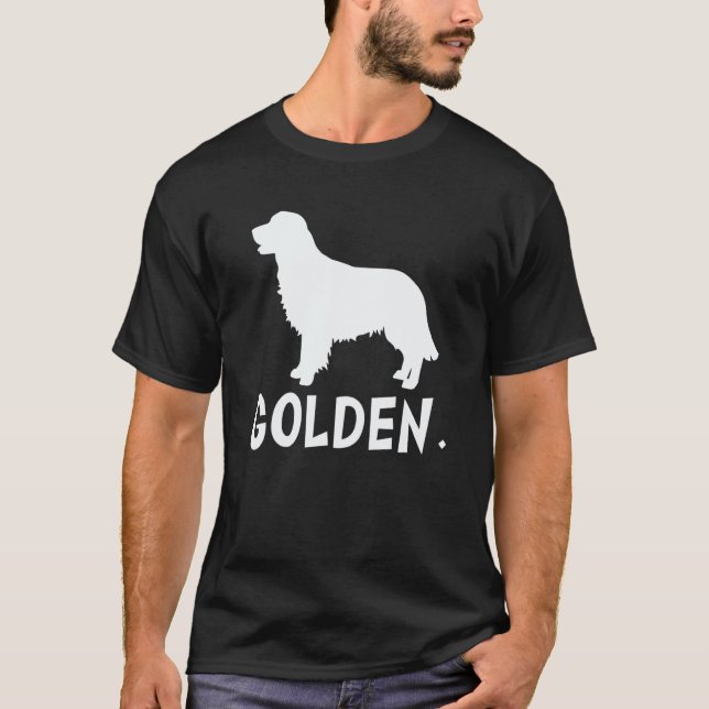 T-shirt Chien Retriever Doré Adorable (Devant)