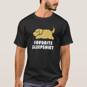T-shirt Chien Retriever Doré de Sommeil Favori