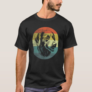 T-shirt Chien Retriever Doré Design Rétro