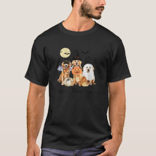 T-shirt Chien Retriever Doré Fantôme Sorcière et Chauve-So