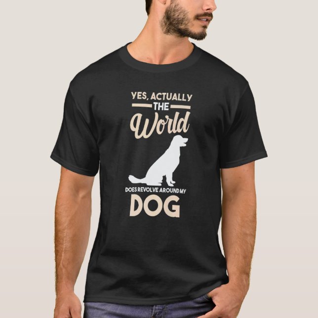 T-shirt Chien  Retriever doré Labrador (Devant)