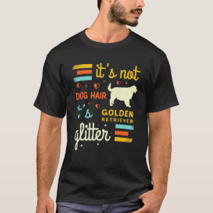 T-shirt Chien Retriever doré Poils de chien Chute Jolies A