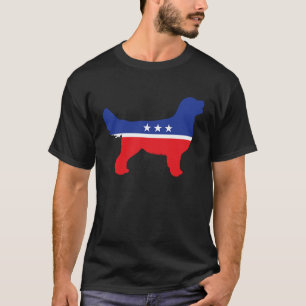 T-shirt Chien Retriever Doré Symbole Politique Élection Ma