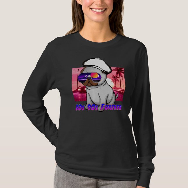 T-shirt Chien rétro 80s 90s (Devant)