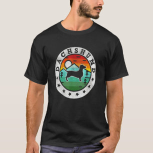 T-shirt Chien Rétro Vintage Dachshund Doxie Weiner Weenie 