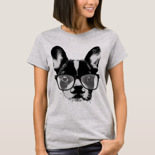 T-shirt Chien ringard de hippie de bouledogue français de