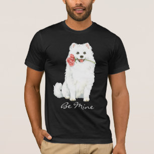 T-shirt Chien Rose américain Eskimo Valentine