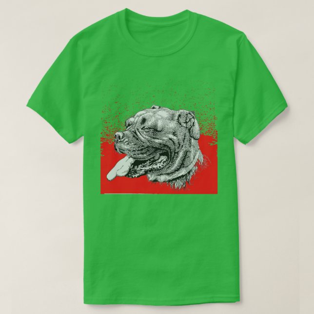 T-shirt chien rouge (Design devant)