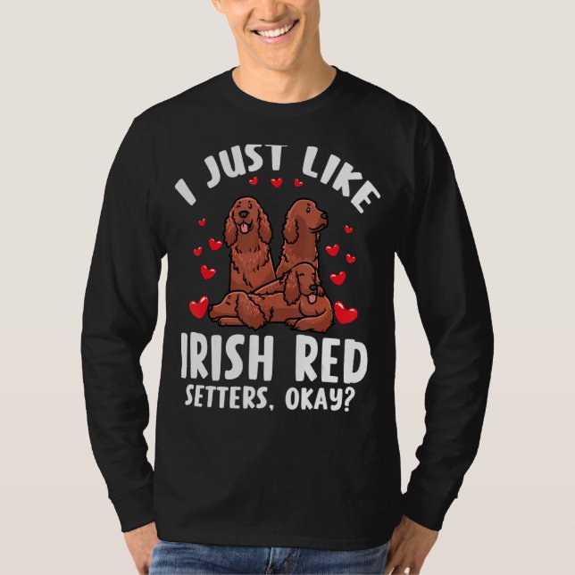 T-shirt Chien rouge irlandais (Devant)