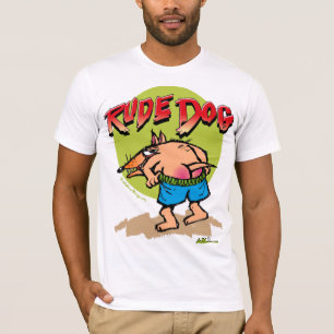 T-shirt Chien Rude