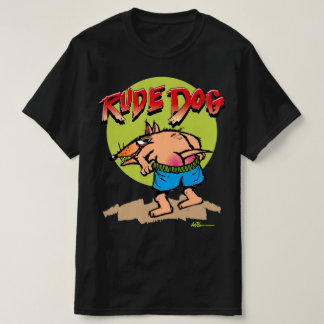 T-shirt Chien Rude