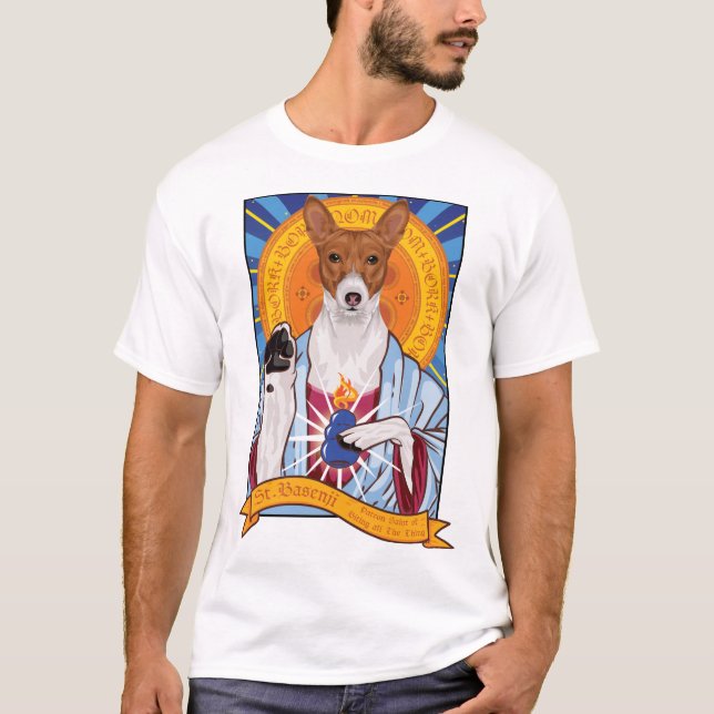 T-shirt Chien Saint Basenji (Devant)