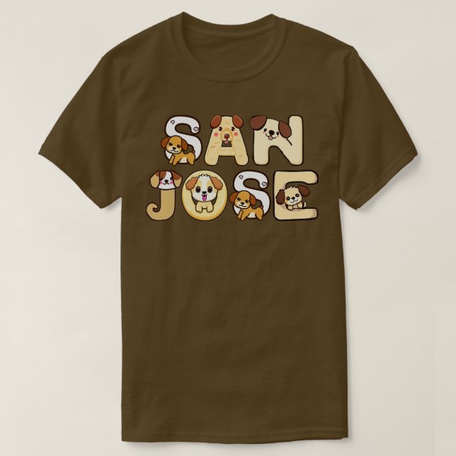 T-shirt Chien San Jose 1 (Design devant)