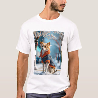 T-shirt chien, sauvage, animal, forêt, araignées, dessins