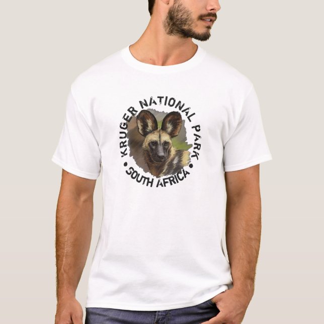 T-shirt Chien sauvage du parc national Kruger (Devant)