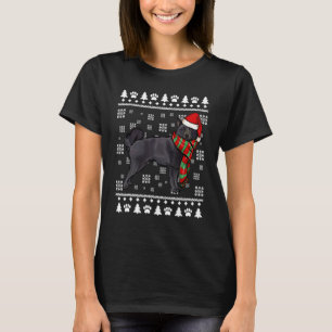 T-shirt Chien Schipperke Chapeau de Père Noël Xmas Noël La