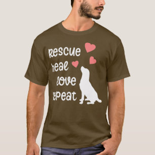 T-shirt Chien Secourir Maman Maman Animal Rescue Amoureux 