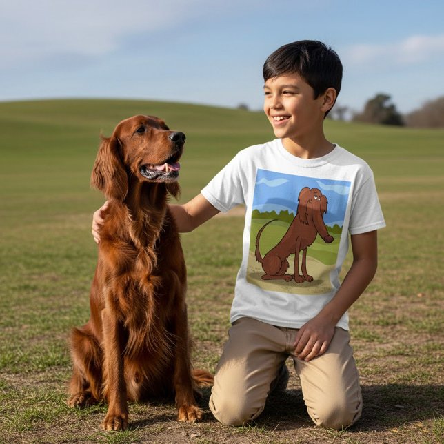 T-Shirt Chien Setter Irlandais Pur Sang (Créateur téléchargé)