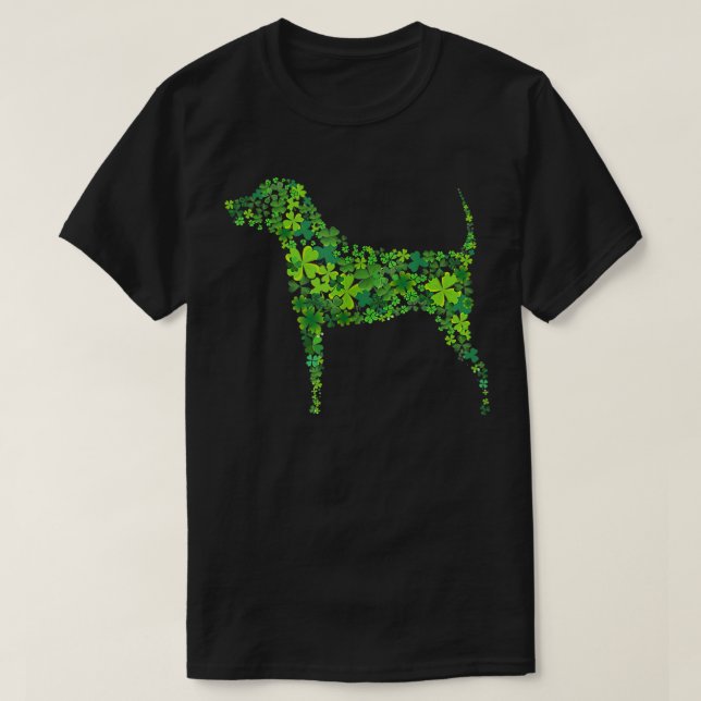 T-shirt Chien shamrock de la Saint Patrick's Day  (Design devant)