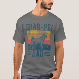 T-shirt Chien Shar-Pei Papa - Vintage Shar Pei Papa