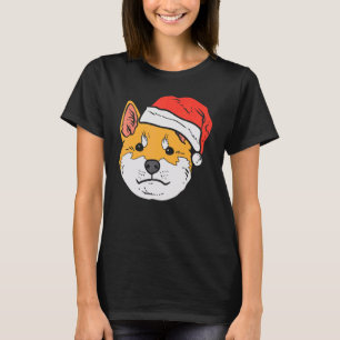 T-shirt Chien Shiba Inu Akita Akita Japonais Doge Noël Cha