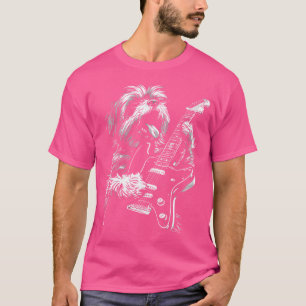 T-shirt Chien Shih Tzu drôle jouant du rock à la guitare é