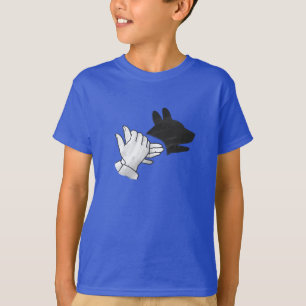 T-shirt Chien Silhouette main