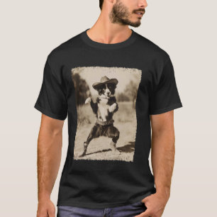 T-shirt Chien Silly Cowboy Drôle Chien Berger Australien