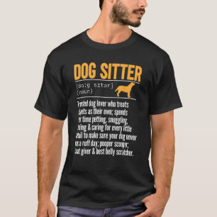 T-shirt Chien Sitter Définition Chien Sitting Animal Sitte