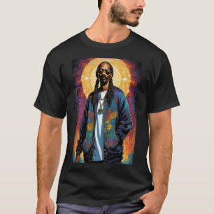 T-shirt Chien Snoop : puissance des fleurs