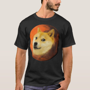 T-shirt Chien spatial martien mignon Mars Planète rouge Cr