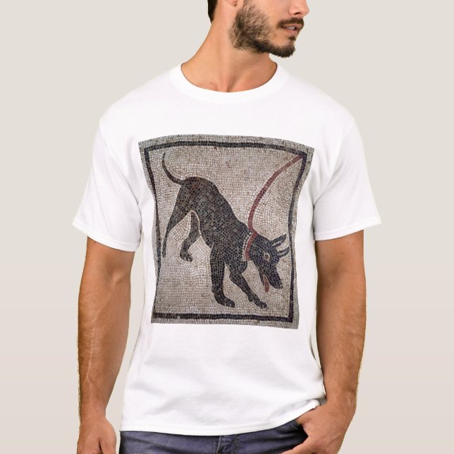 T-shirt Chien sur une laisse, de Pompeii (Devant)