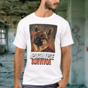T-shirt Chien Survivant de l'Apocalypse