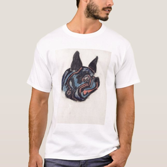 T-shirt Chien T35228 (en pastel sur le papier) (Devant)