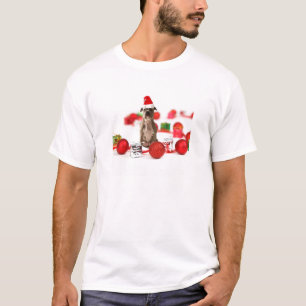 T-shirt Chien taureau avec boîte cadeau et ornements de No