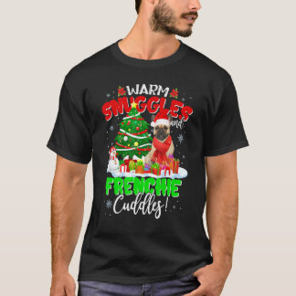 T-shirt Chien-taureaux français Jeu de Noël Jeu de Noël