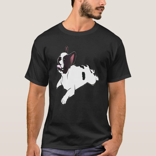 T-shirt Chien-taureaux français Yoga Chien-taureaux frança (Devant)