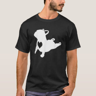 T-shirt Chien-taureaux français Yoga Pose Chemise avec Coe
