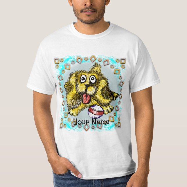 T-shirt Chien temps de jeu (Devant)