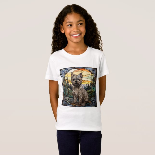 T-Shirt Chien Terrier Cairn (Devant entier)