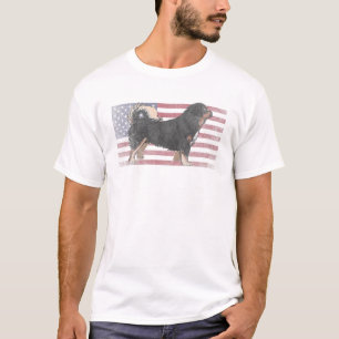 T-shirt Chien Tibétain Mastiff 4 juillet Drapeau Américain