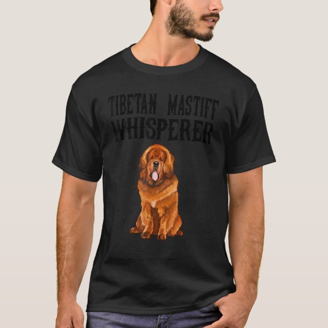 T-shirt Chien tibétain Mastiff Wisperer (Devant)