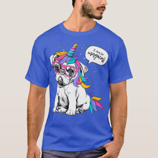 T-shirt Chien Unicorne je suis si magique